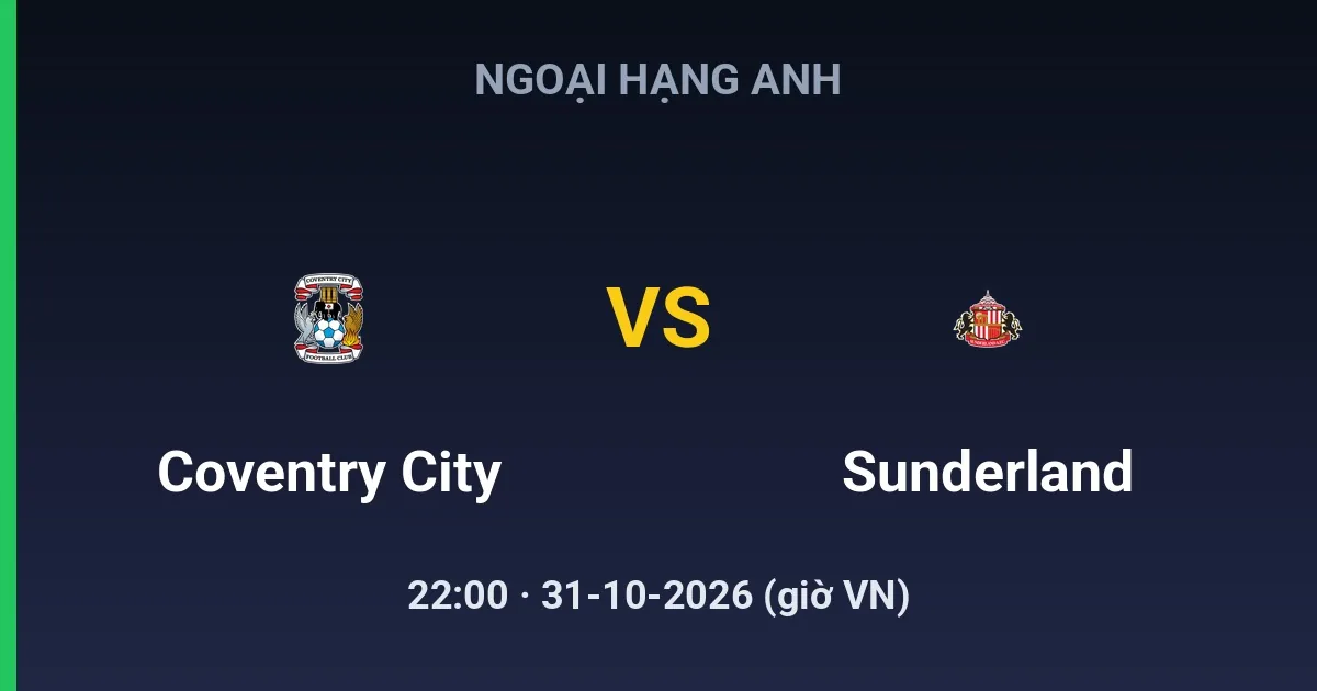 Coventry City vs Sunderland