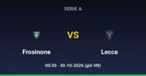 Frosinone vs Lecce