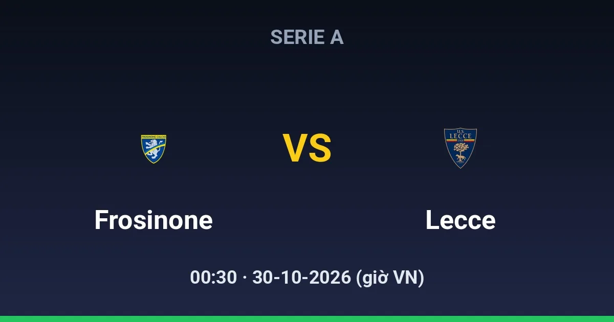 Frosinone vs Lecce